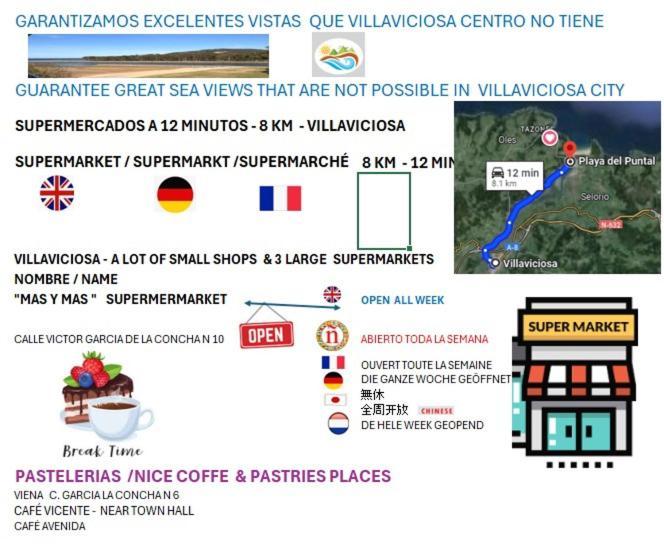 Playa Del Puntal Villaviciosa Asturias Lujo Primera Linea Playa Eksteriør bilde